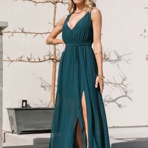 Baltic Born NWT Hera dress; peacock ; Large